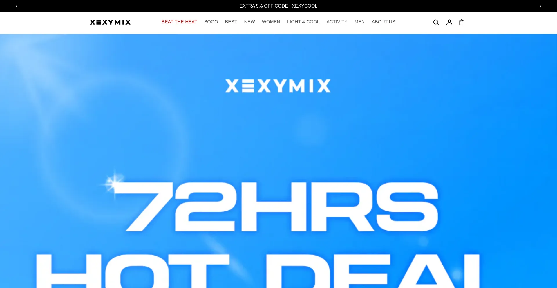 Website screenshot of Sg.xexymix.com