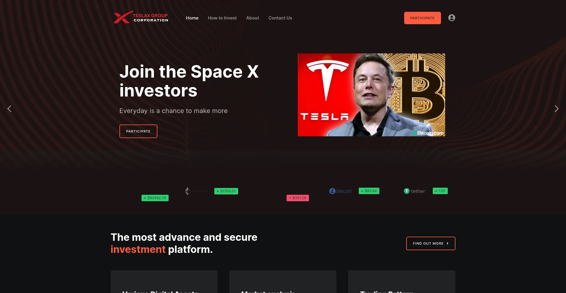 Website screenshot of Sharestslatrade.com