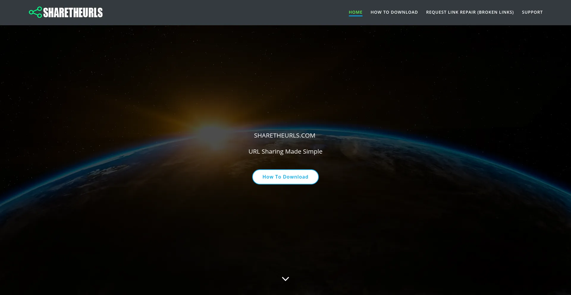 Website screenshot of Sharetheurls.com