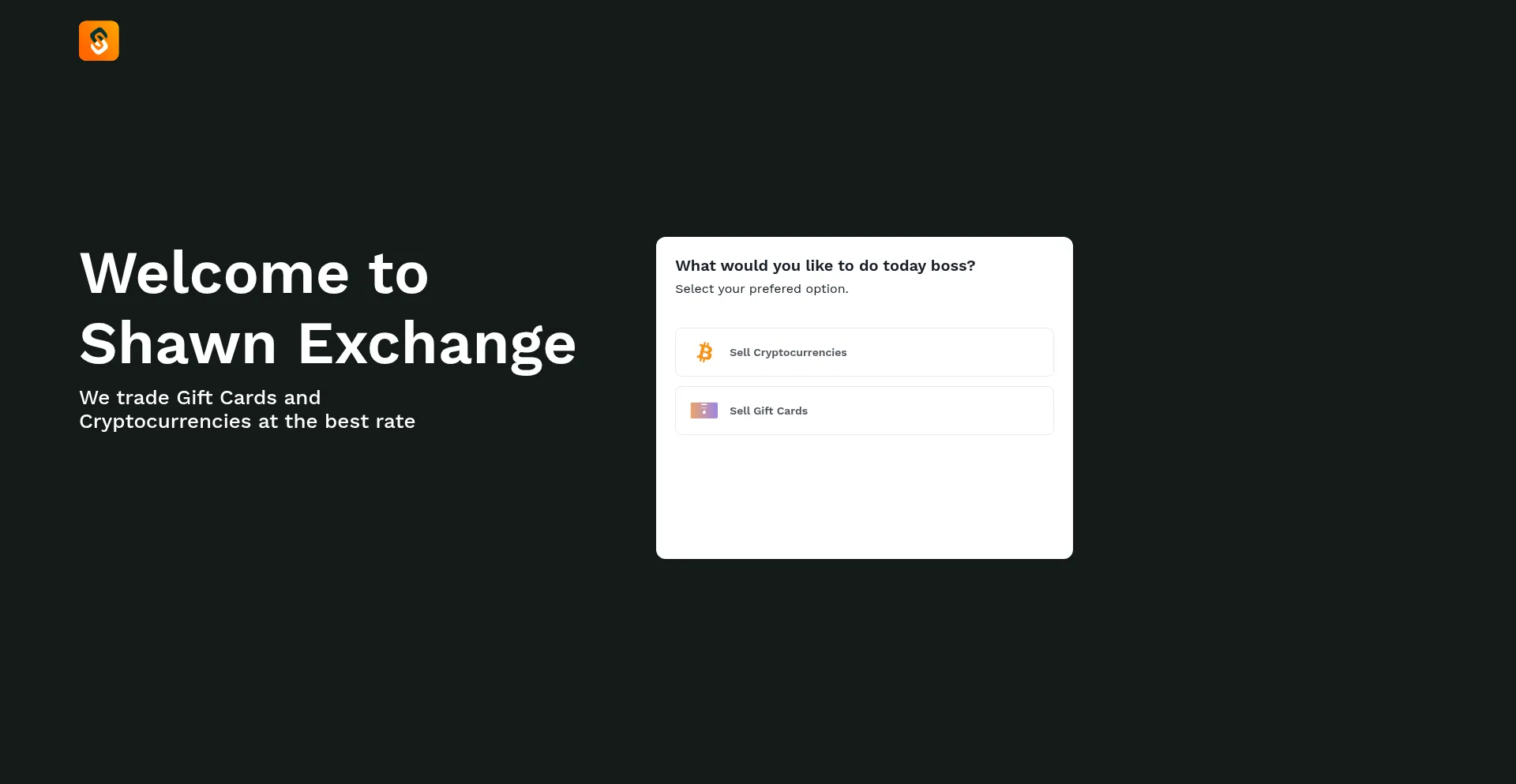 Website screenshot of Shawnexchange.com