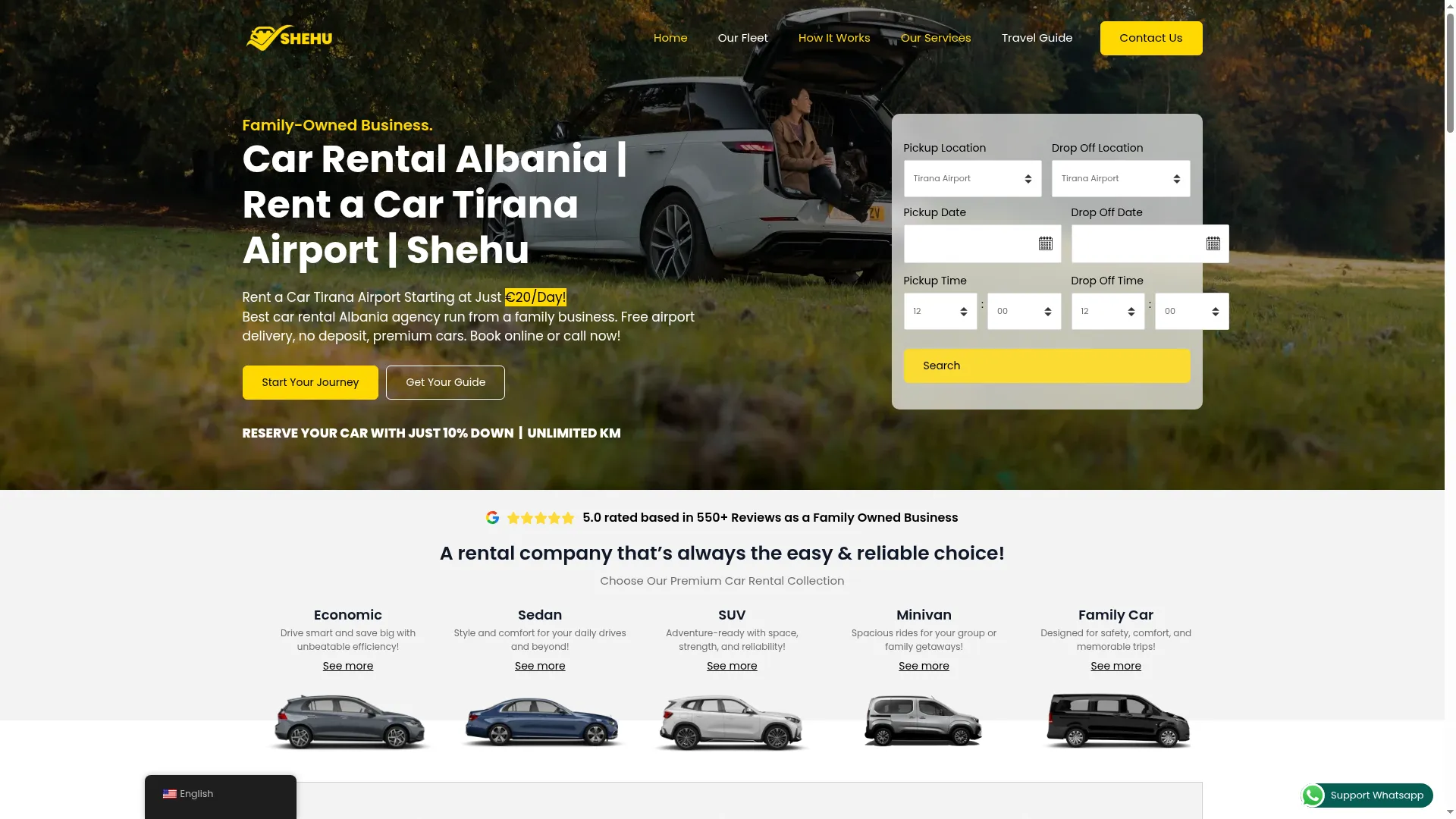 Shehurentalcars.al