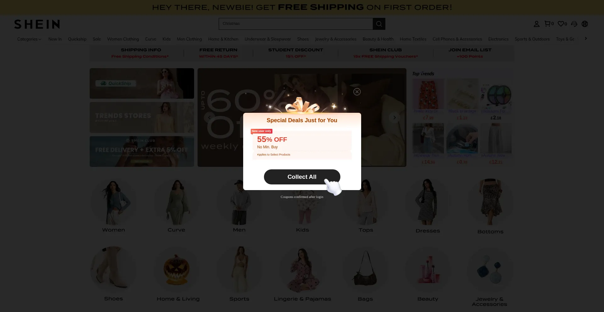 Shein.co.uk Screenshot
