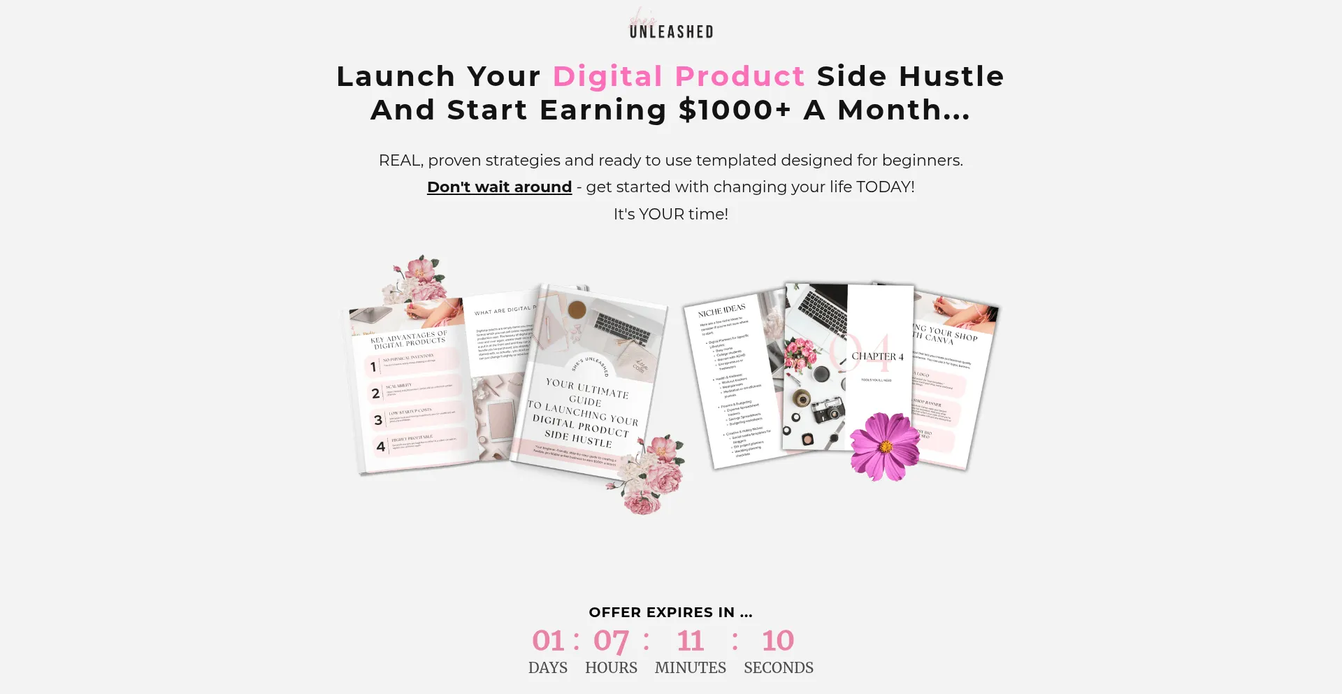 Website screenshot of Shesunleashed.co