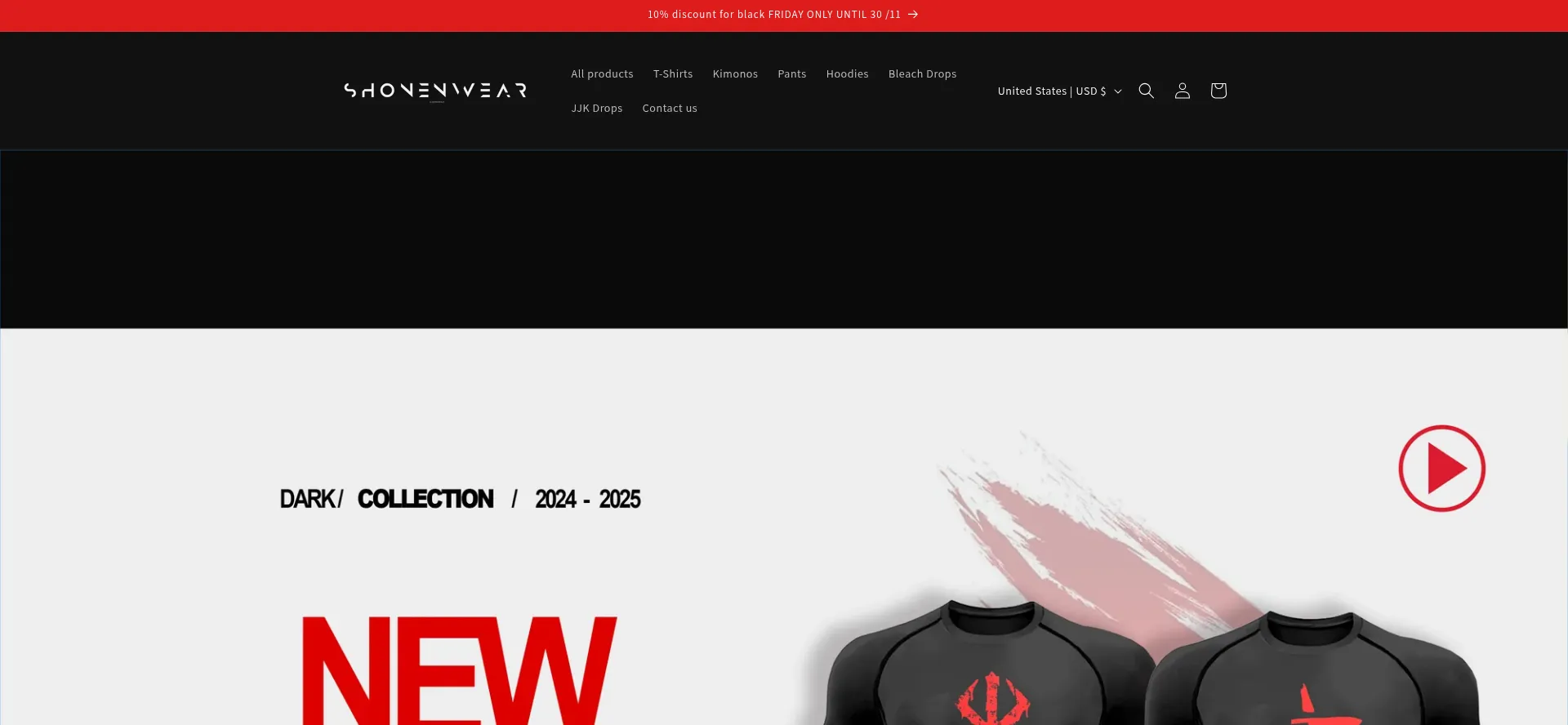 Shonen-wear.com Screenshot