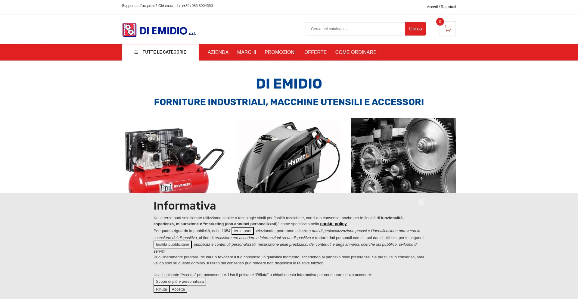 Shop.diemidio.it Screenshot