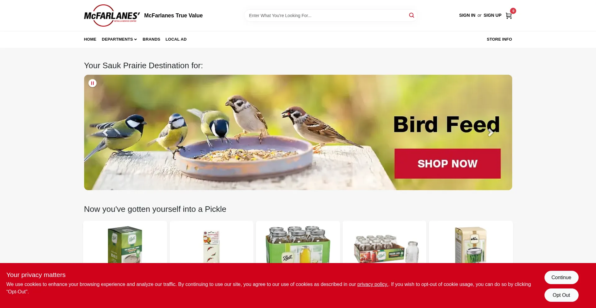 Shop.mcfarlanes.net Screenshot