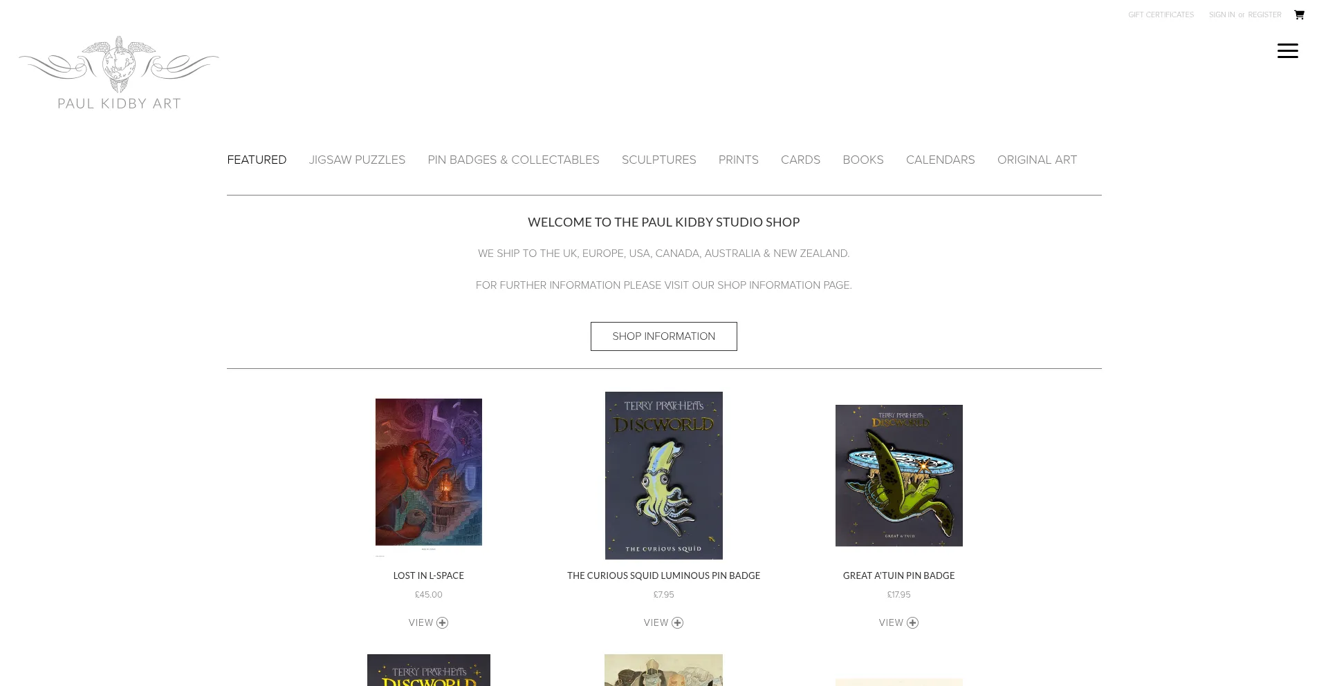 Shop.paulkidby.com