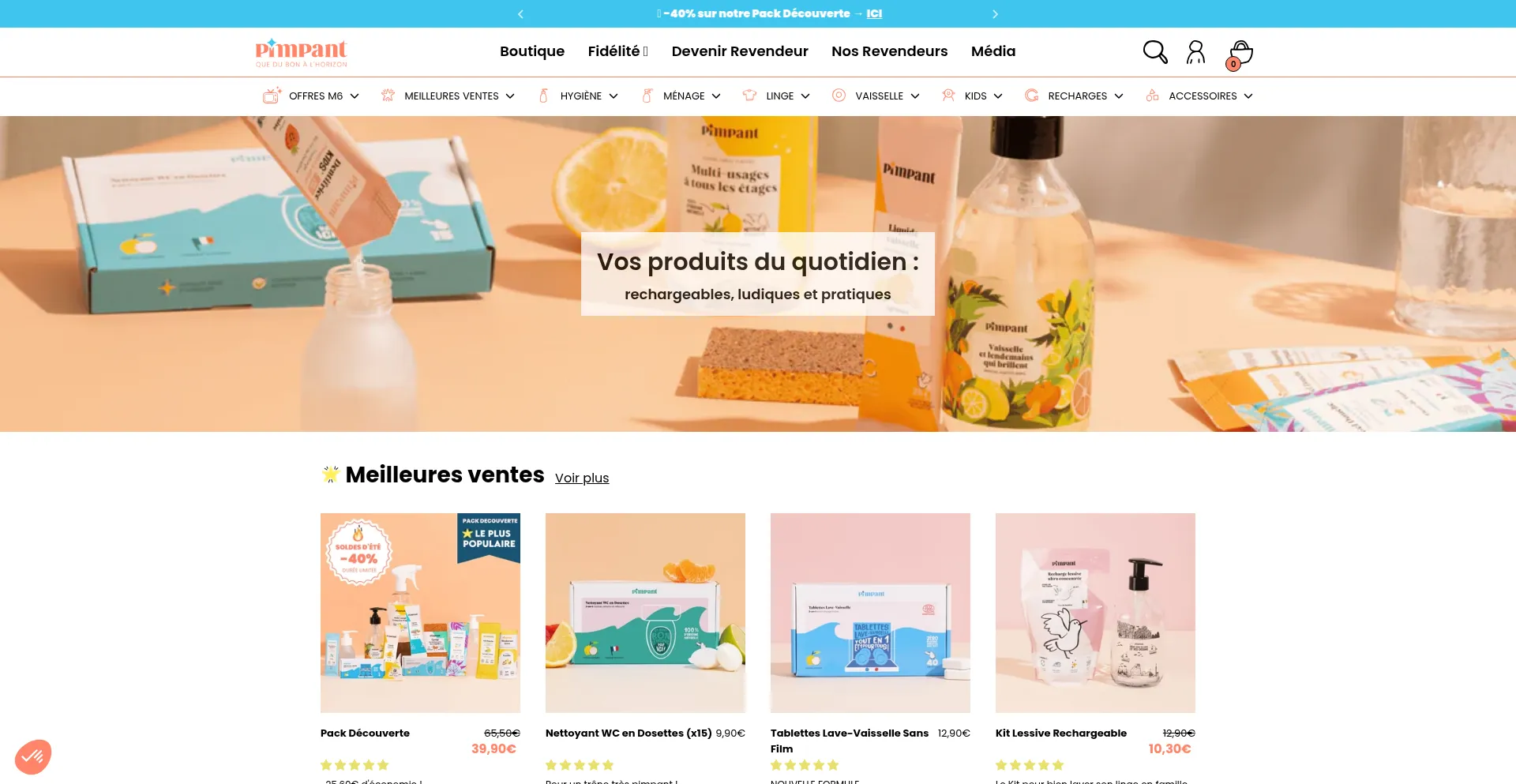 Website screenshot of Shop.pimpant.com