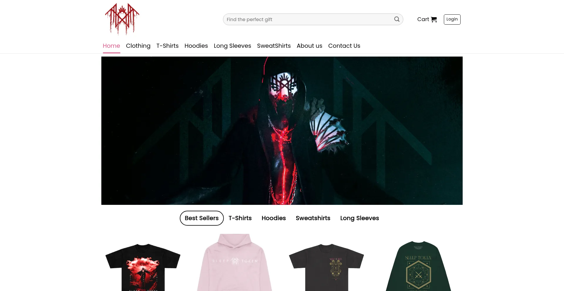 Shop-sleeptoken.com Screenshot