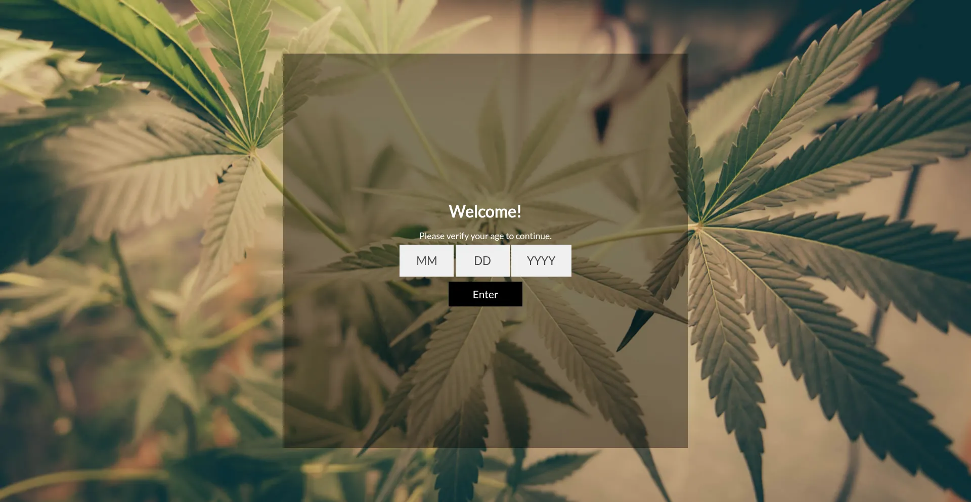 Website screenshot of Shopdabglass.ca