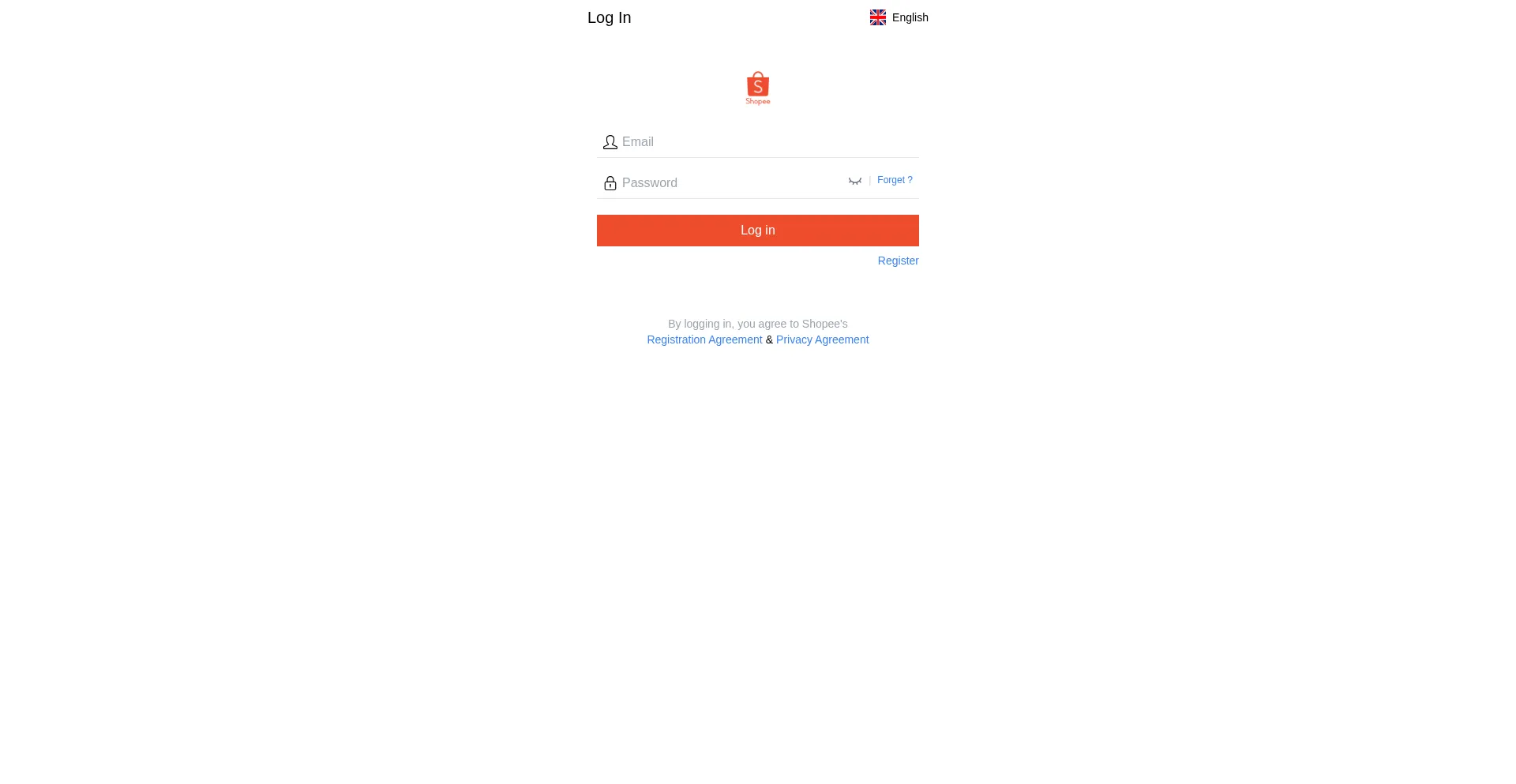 Website screenshot of Shopeecd1.com