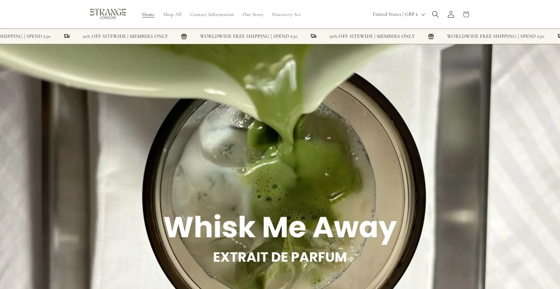 Website screenshot of Shopetrange.com