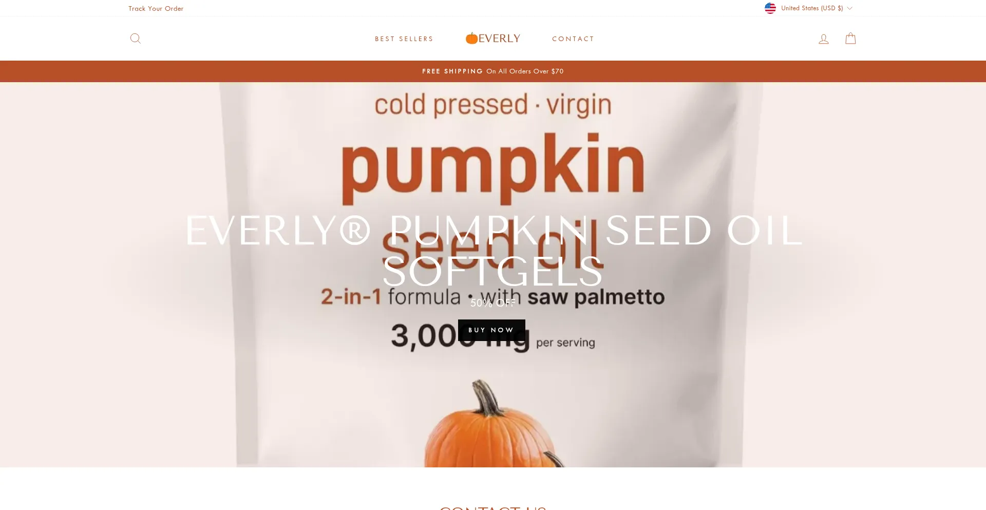 Website screenshot of Shopeverly.shop