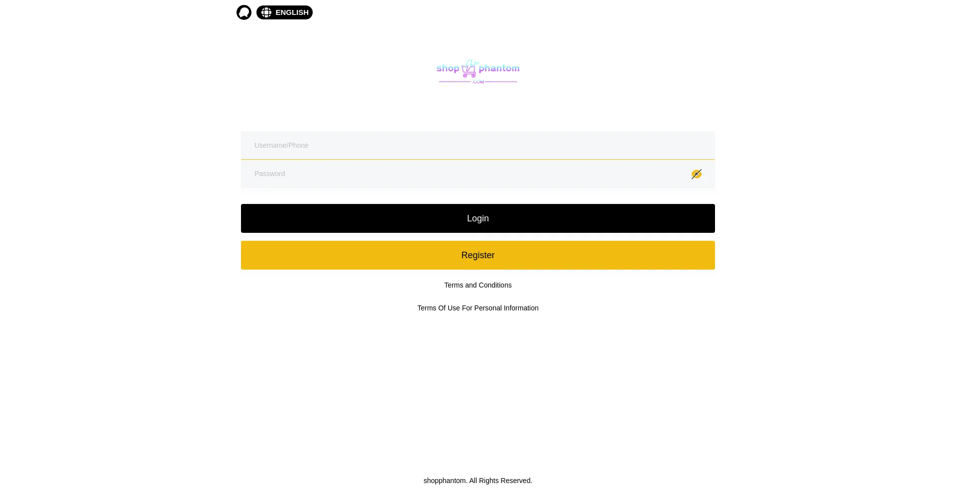 Website screenshot of Shopphantom3.com