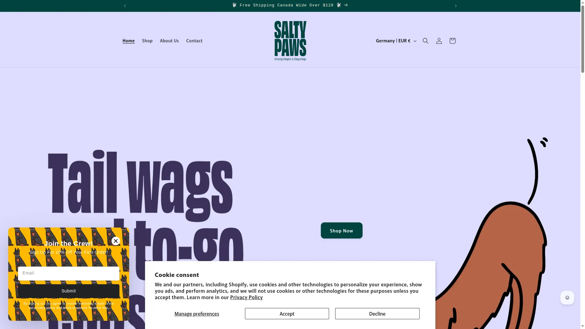 Shopsaltypaws.ca