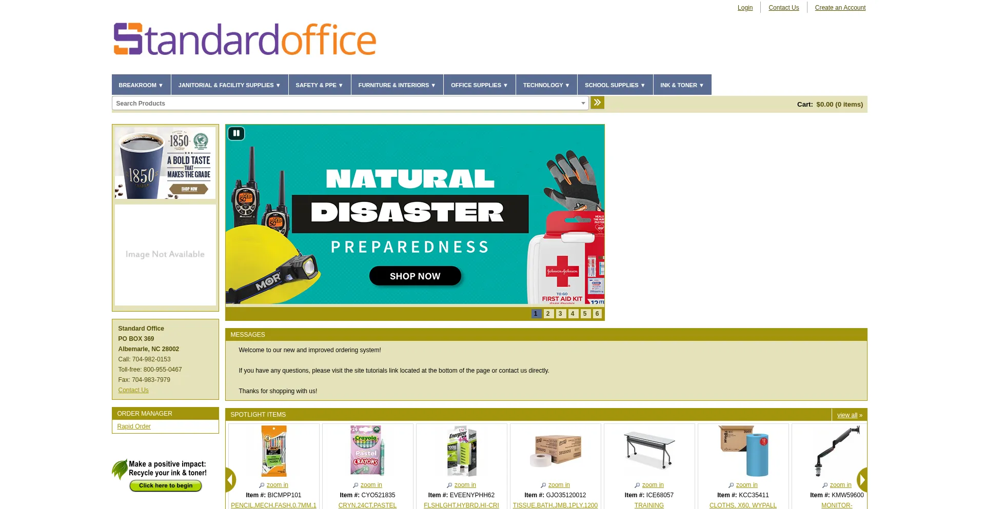 Shopstandardoffice.com Screenshot