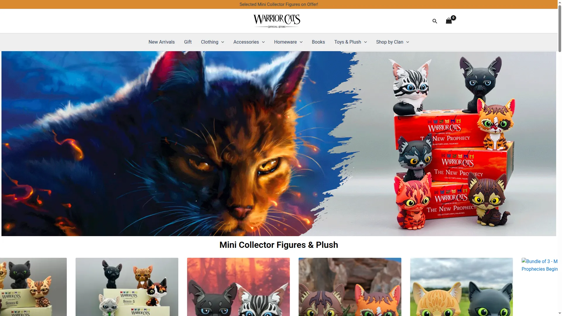 Shopwarriorcats.us.com
