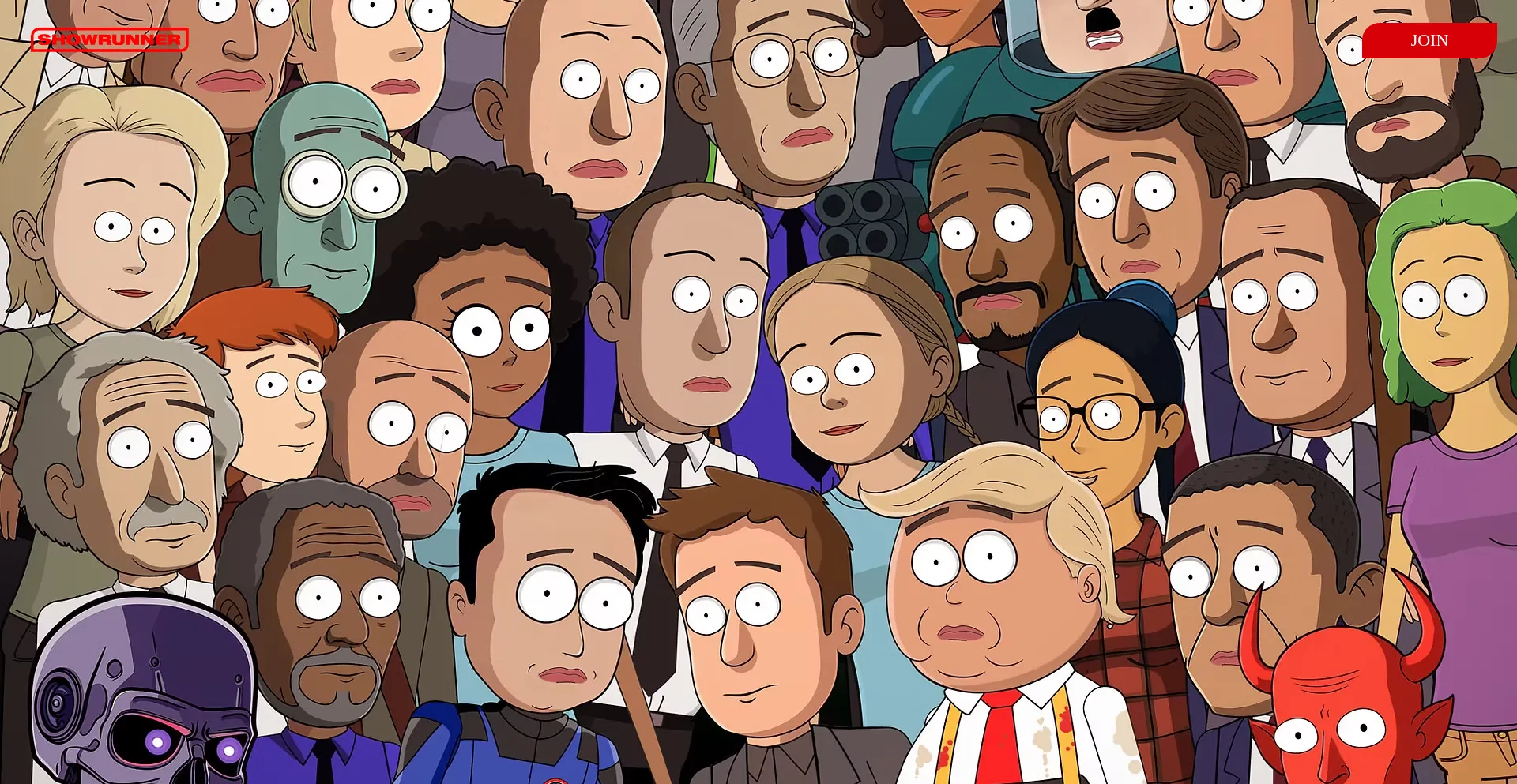 Website screenshot of Showrunner.xyz