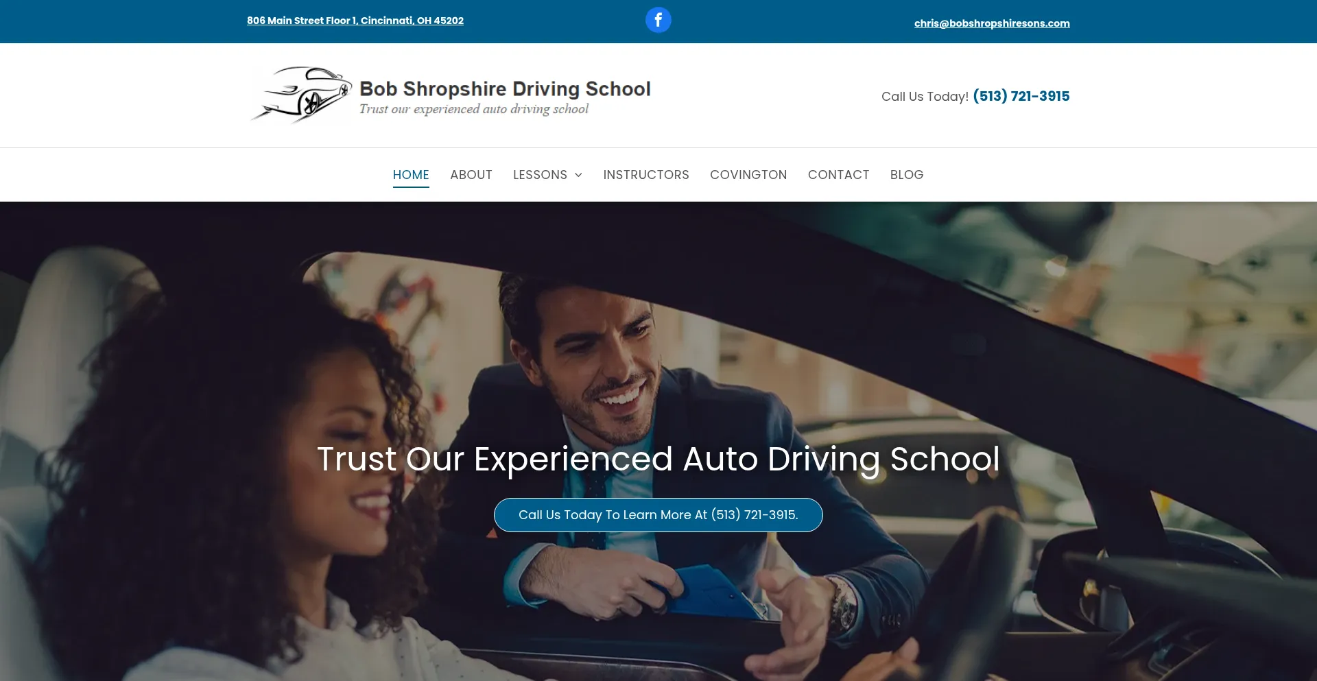 Website screenshot of Shropshiredrivingschool.com