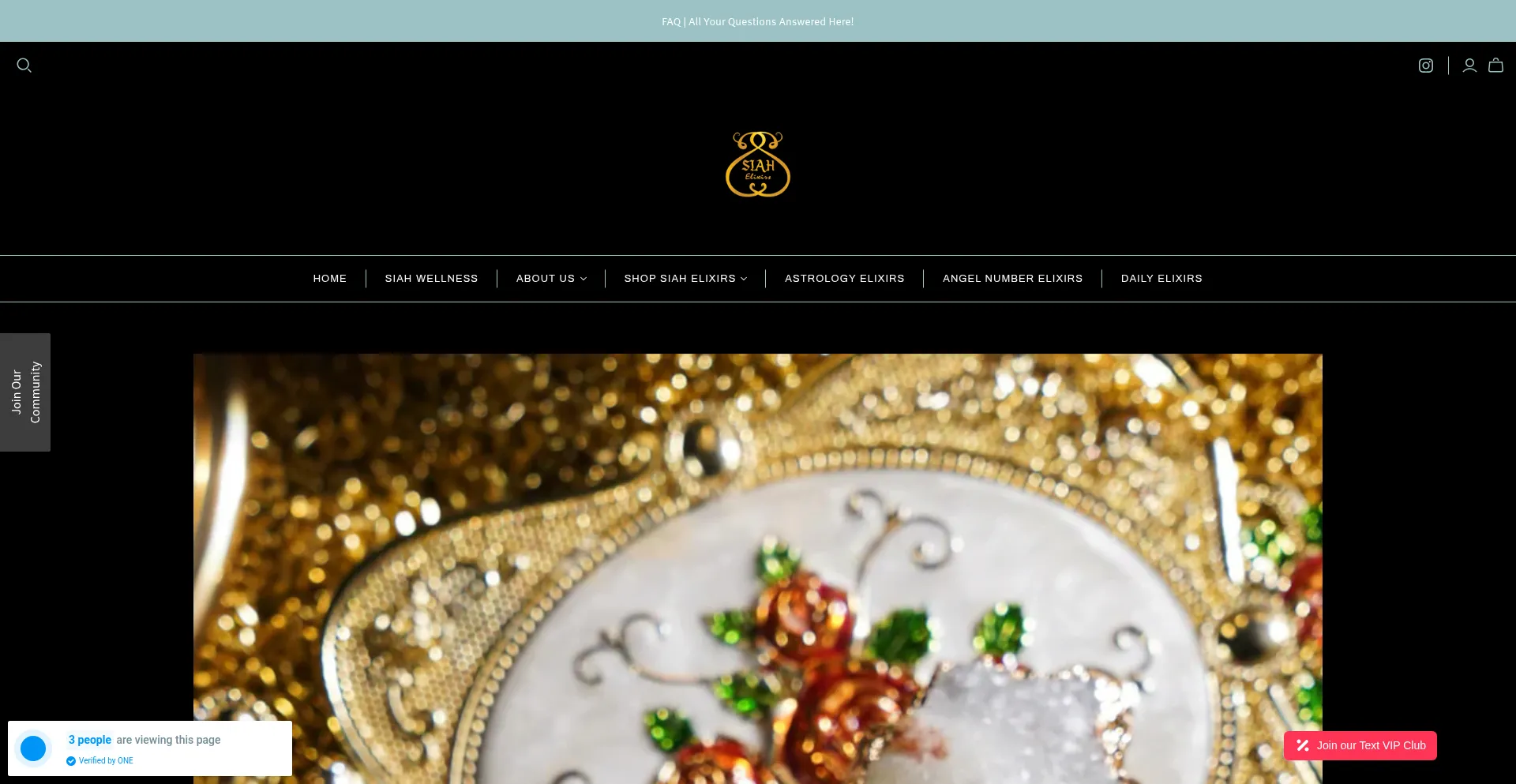Siahelixirs.com Screenshot