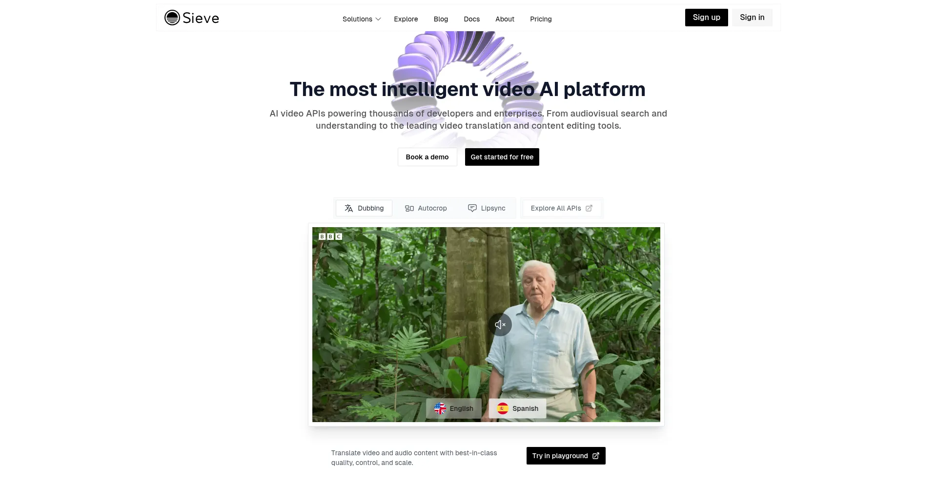 Website screenshot of Sievedata.com