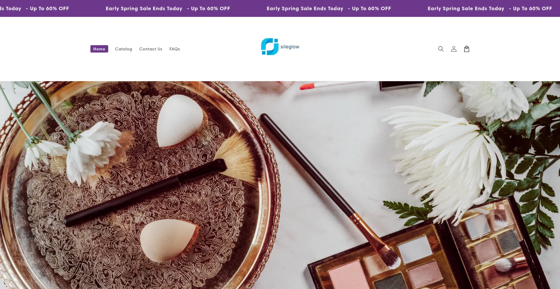 Website screenshot of Sileglow.com