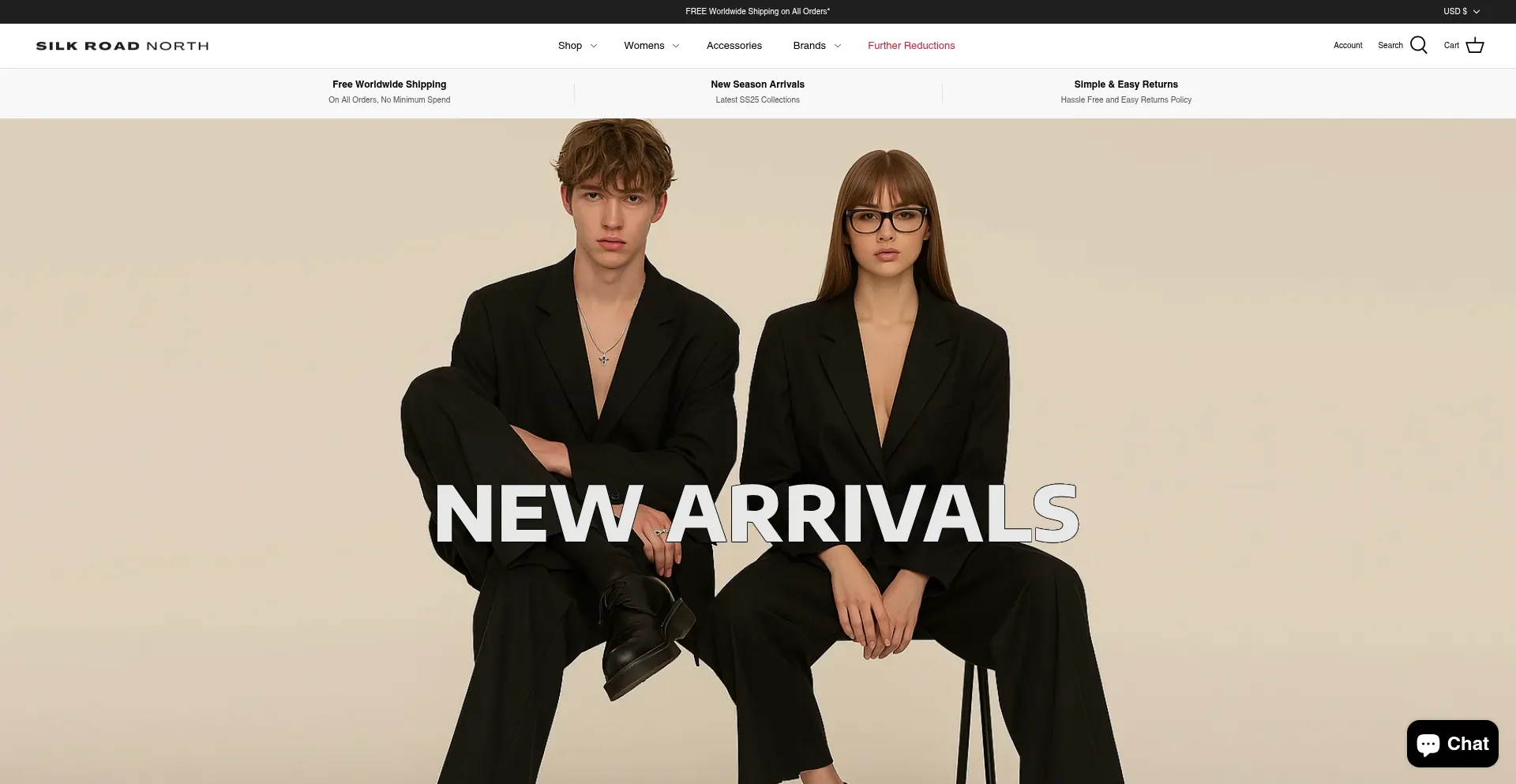 Website screenshot of Silkroadnorth.com