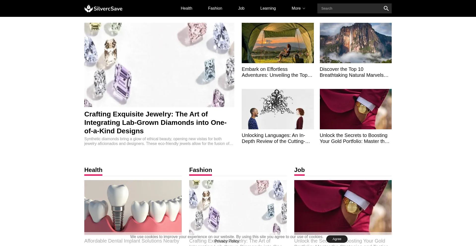 Silvercsave.com Screenshot
