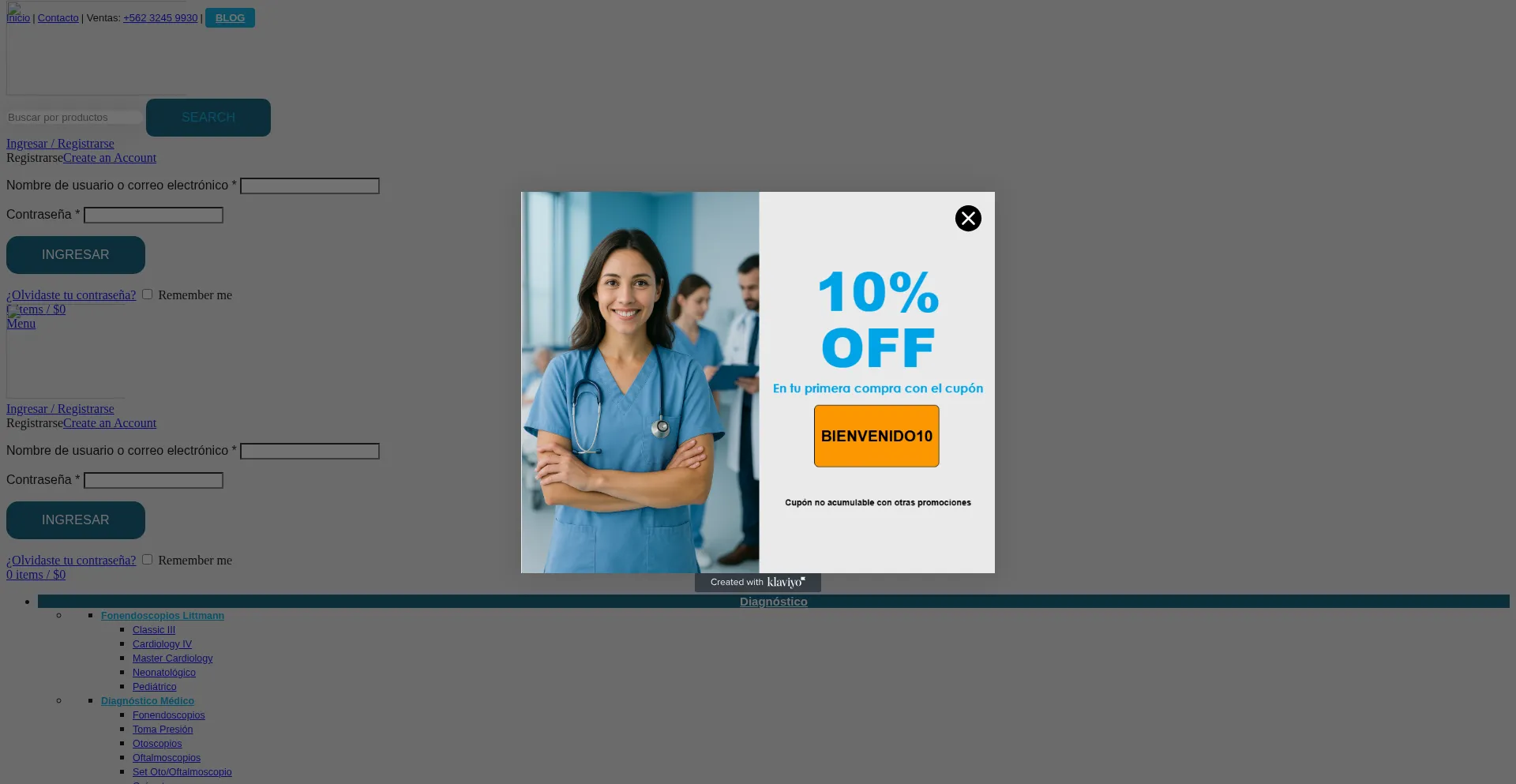 Website screenshot of Simmedical.cl