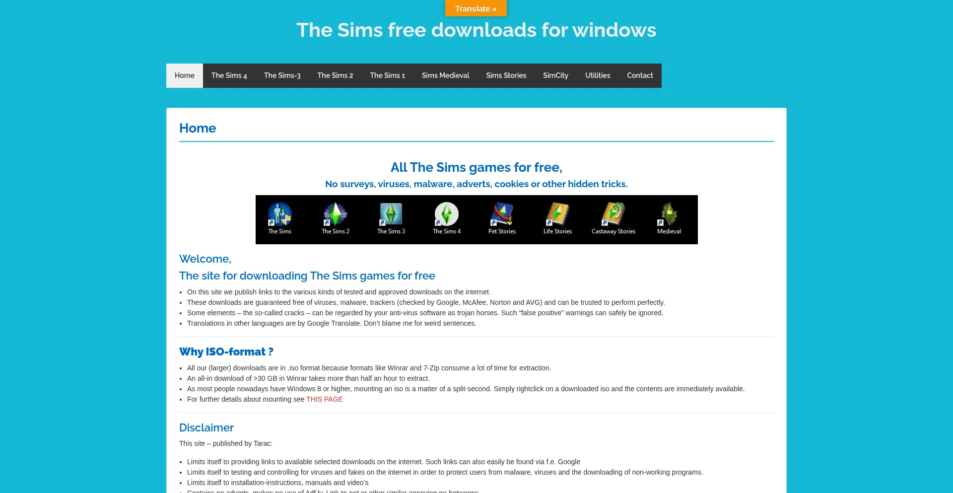 Sims.tarac.nl