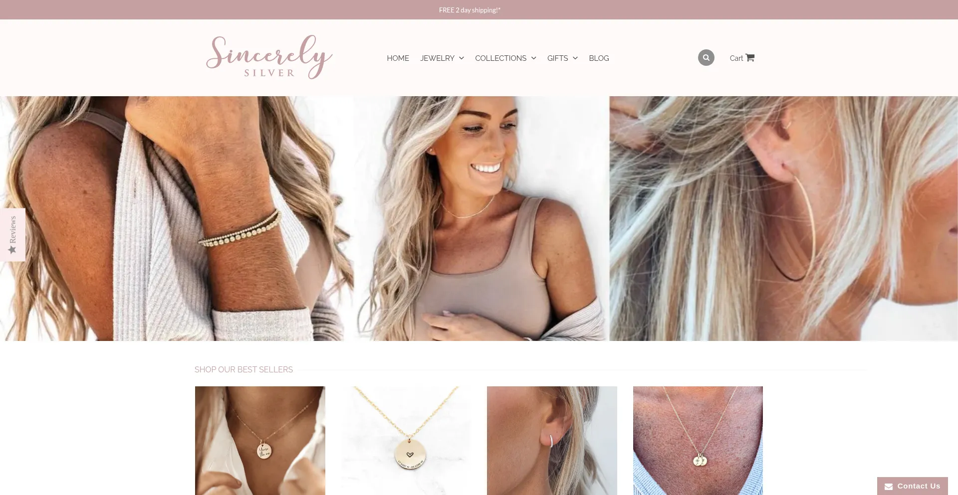 Website screenshot of Sincerelysilver.co