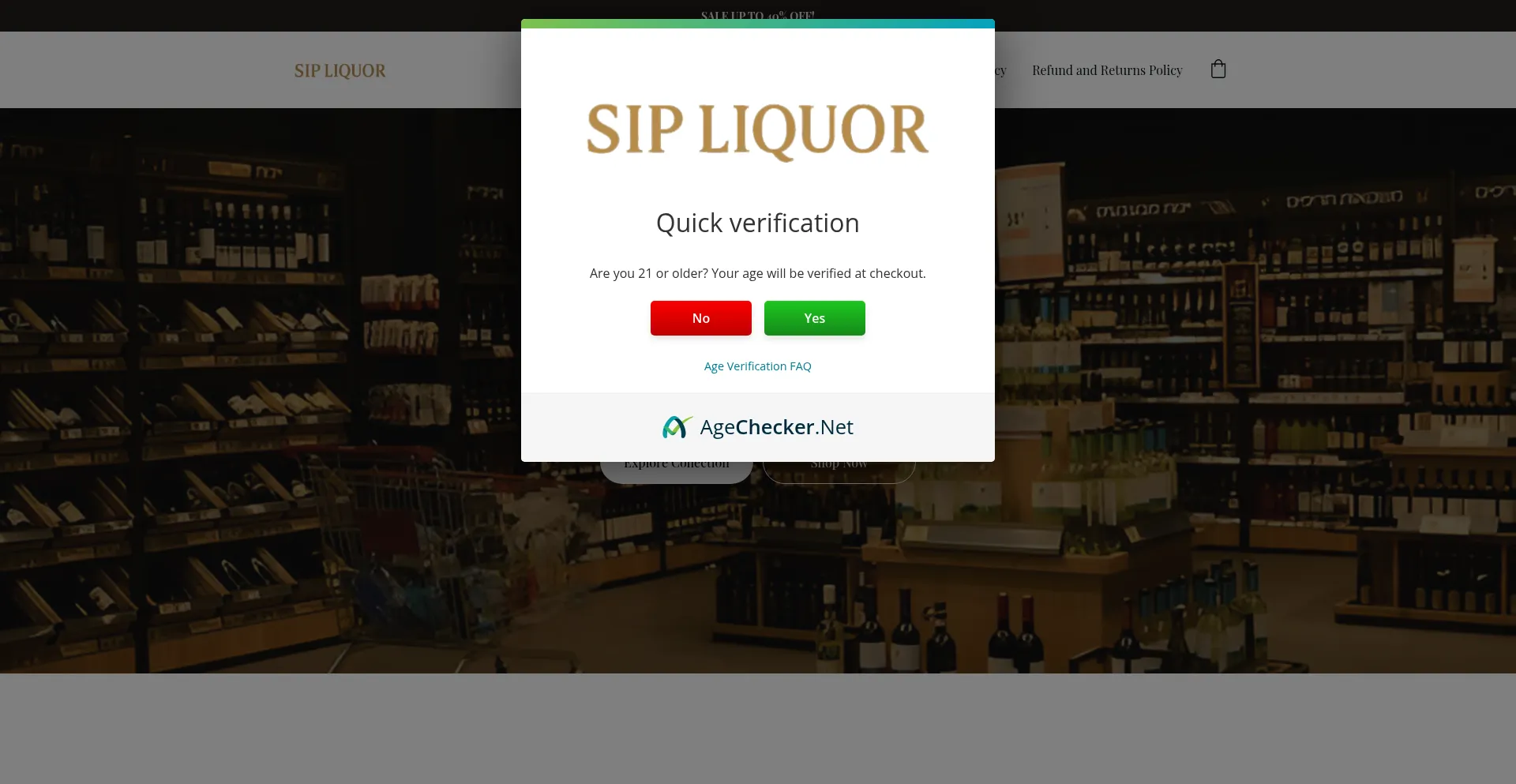 Sipliquors.com Screenshot