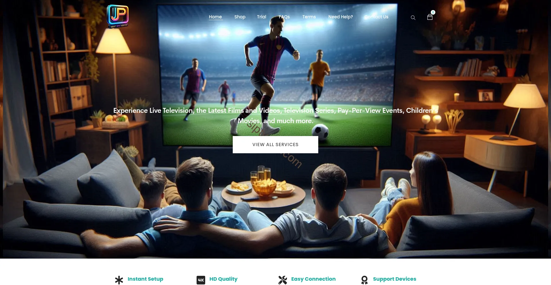 Website screenshot of Siptv101.com