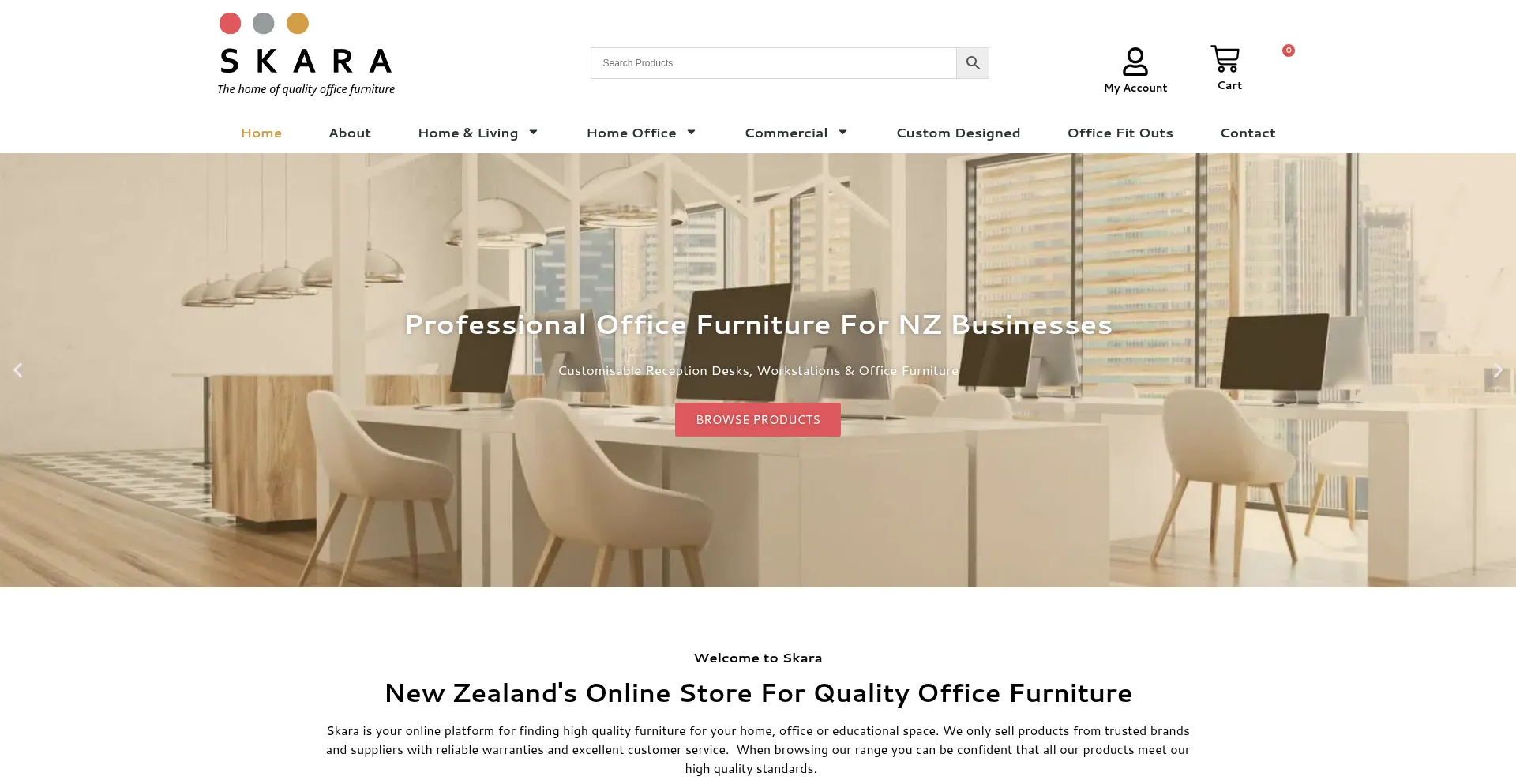 Skara.co.nz Screenshot