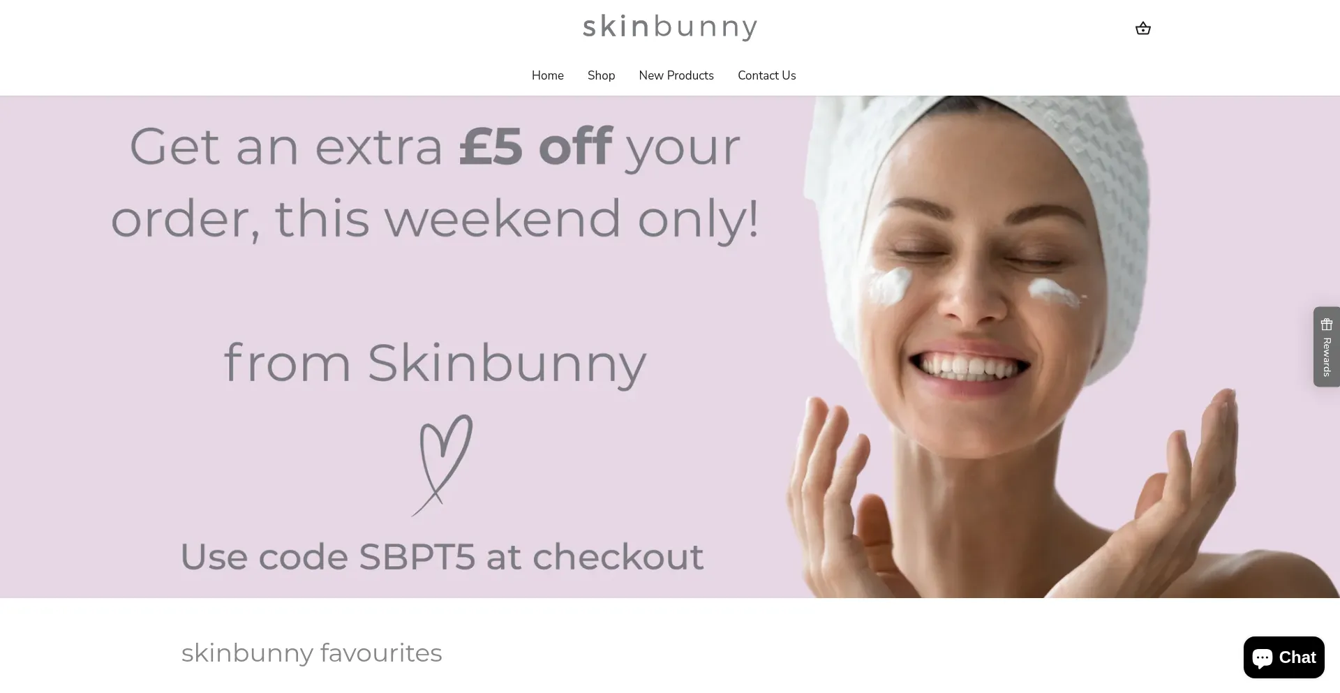 Skinbunny.co.uk Screenshot