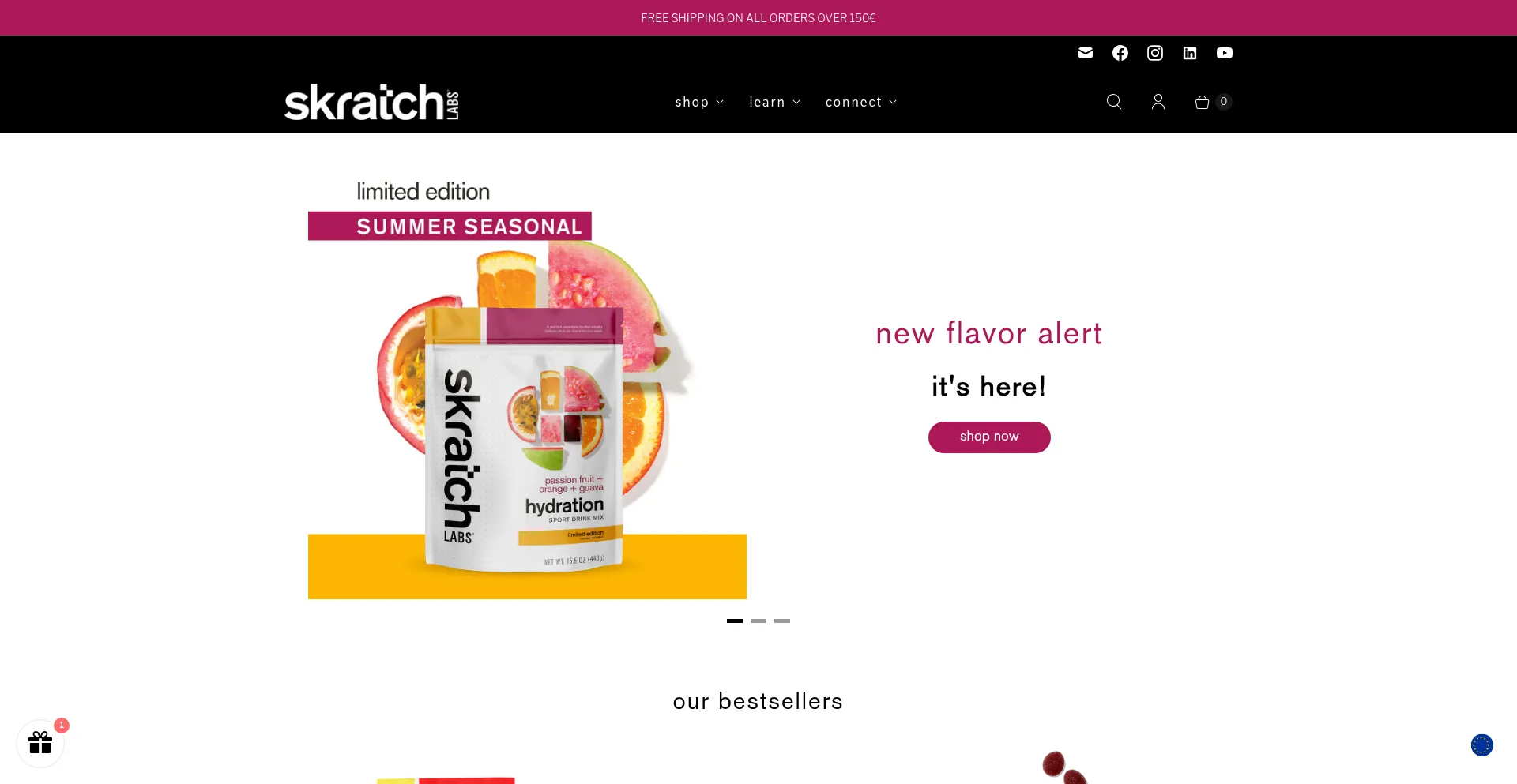 Website screenshot of Skratchlabs.eu