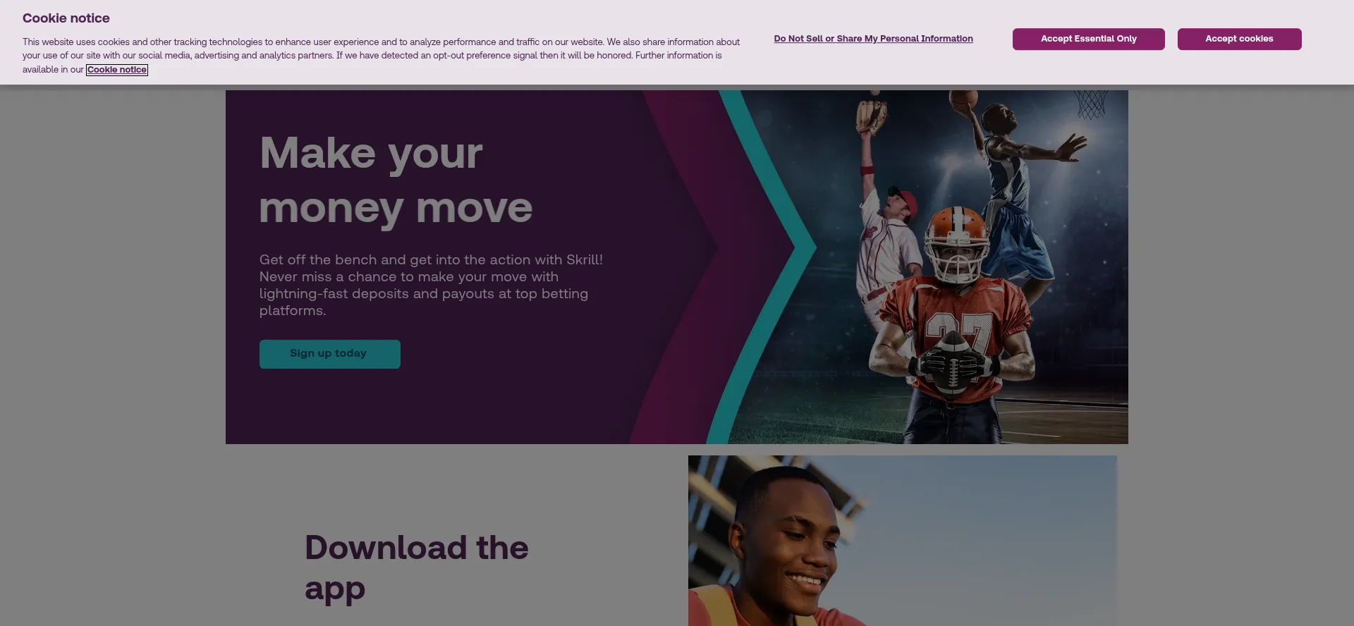 Skrill.com Screenshot