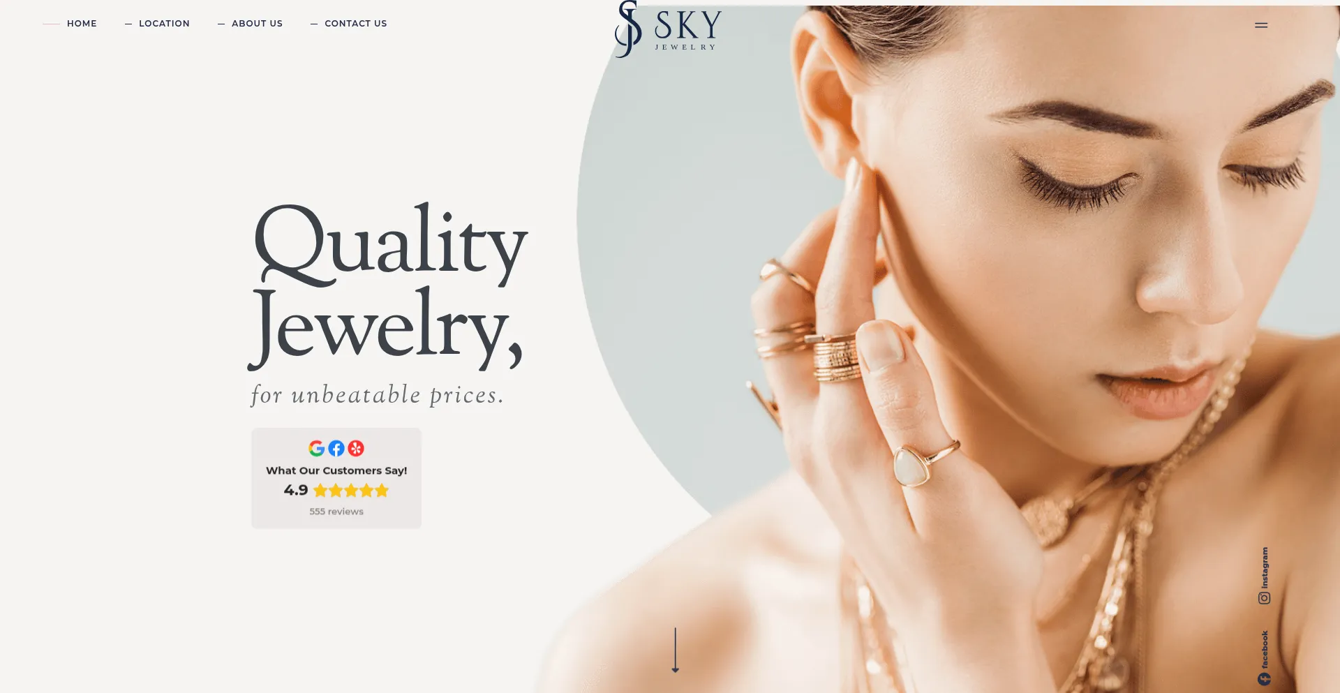 Skyjewelry.net Screenshot