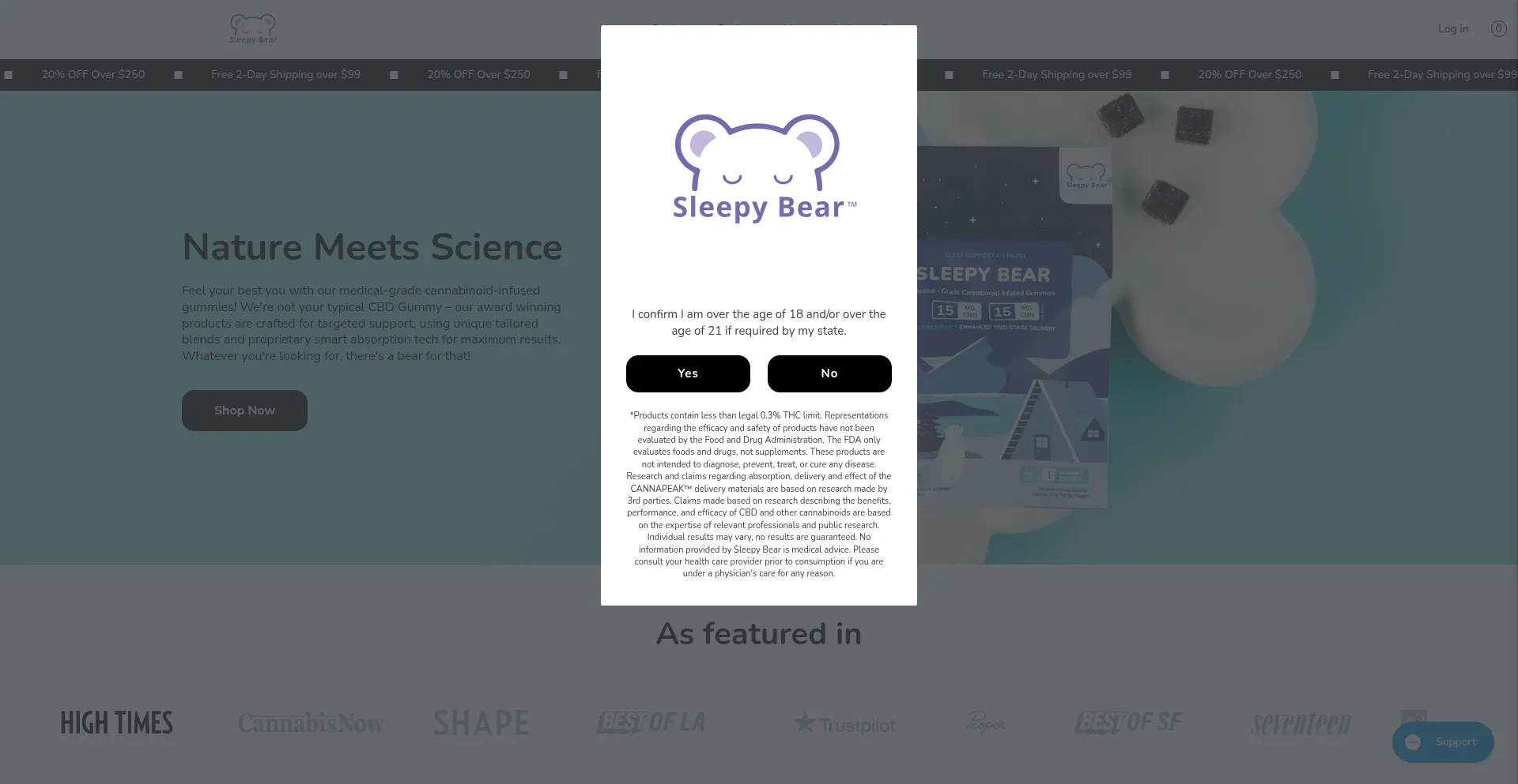 Sleepybeargummies.com 安全可靠吗？