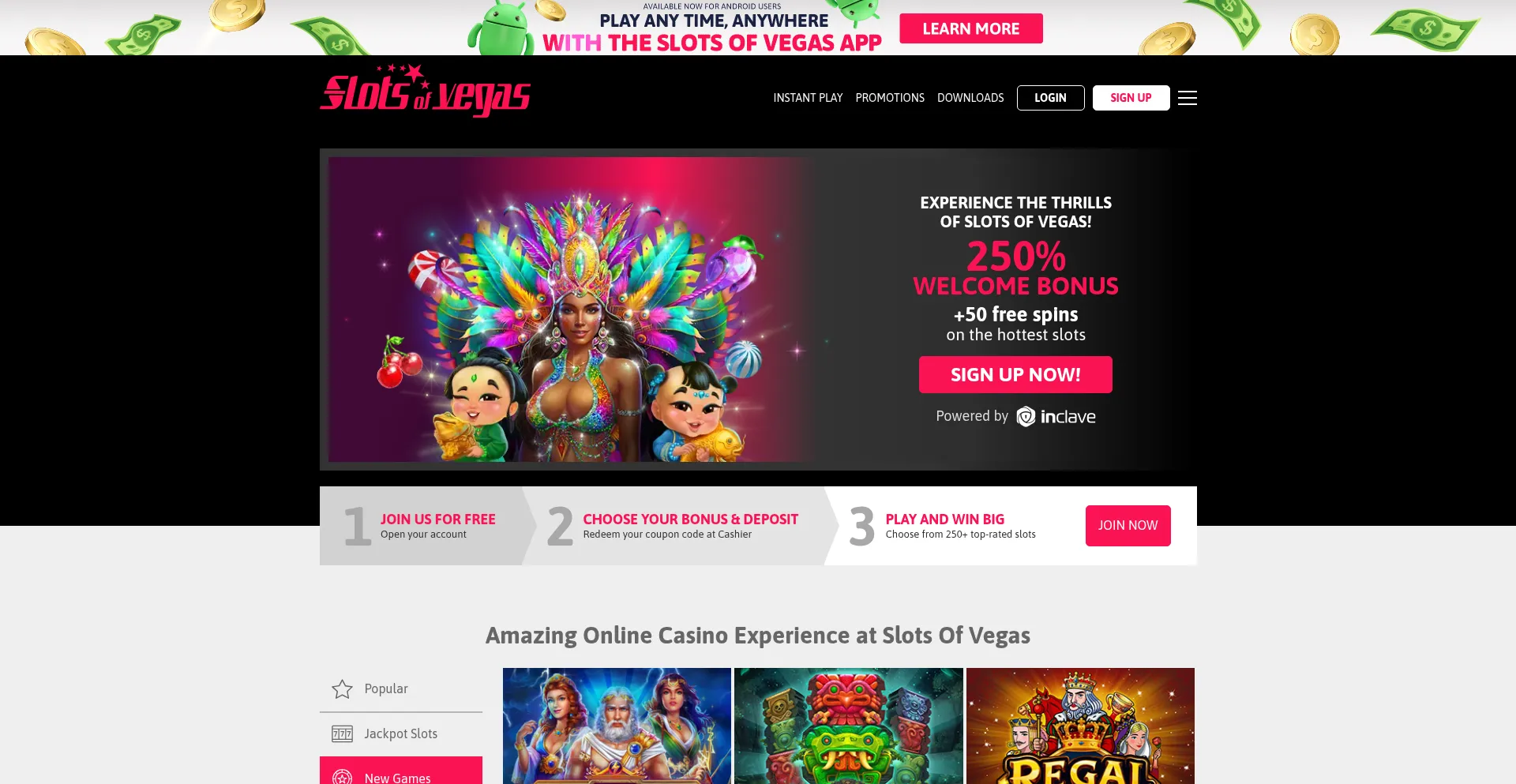 Slotsofvegas.com 安全可靠吗？