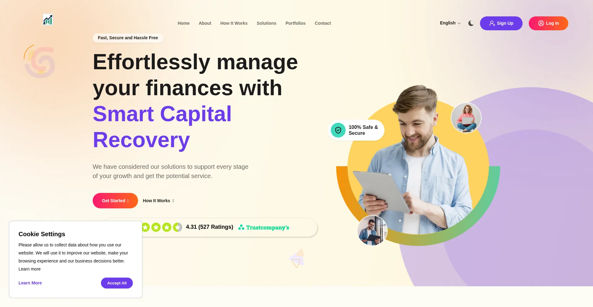 Smartcapitalrecovery.com Screenshot