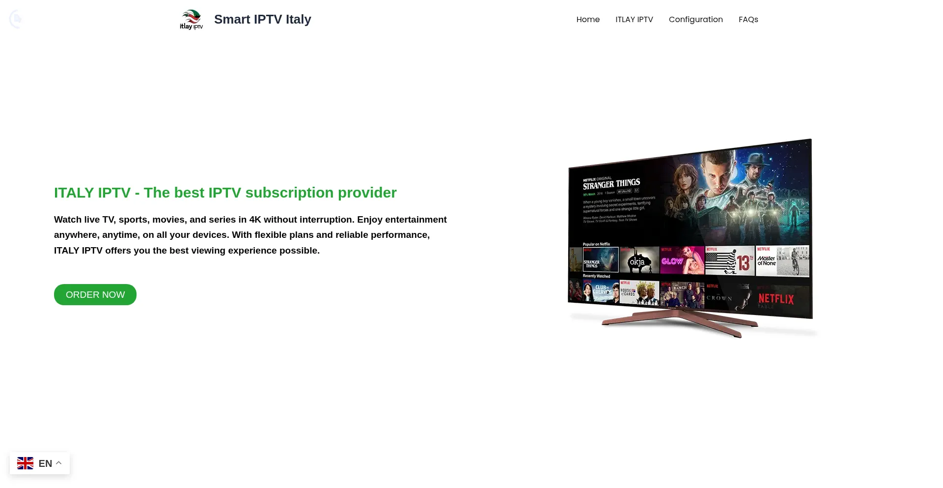 Website screenshot of Smartiptvitaly.com