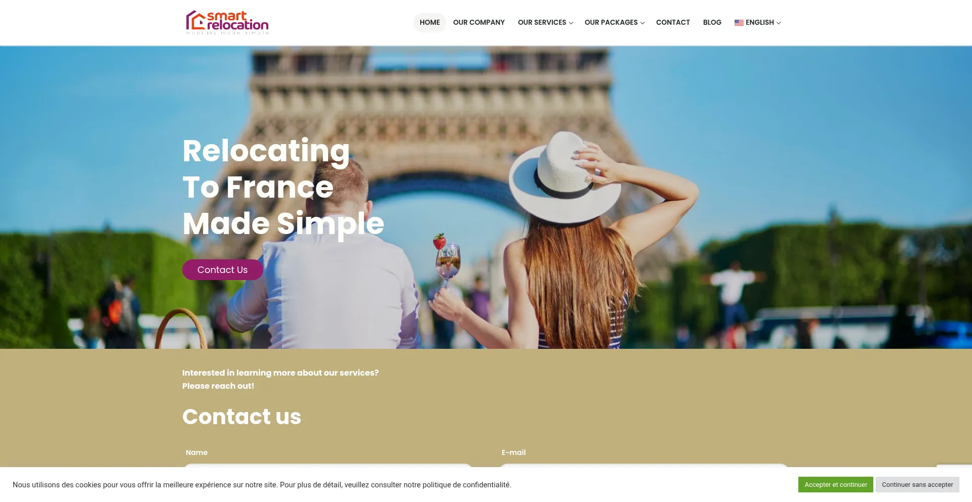 Website screenshot of Smartrelocation.com