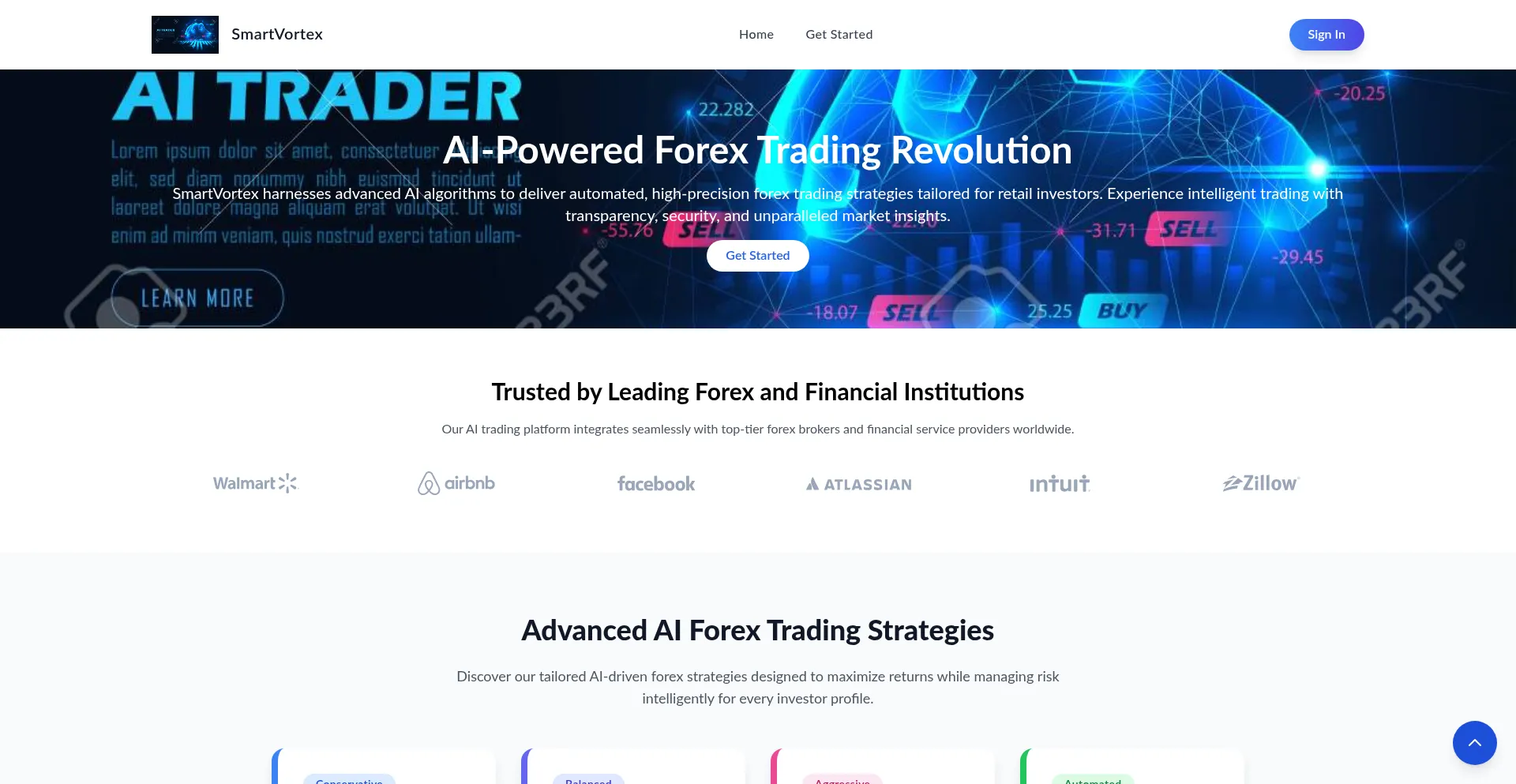 Website screenshot of Smartvortexgrid.com