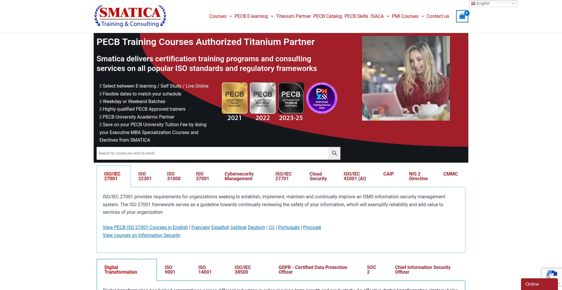 Website screenshot of Smatica.com