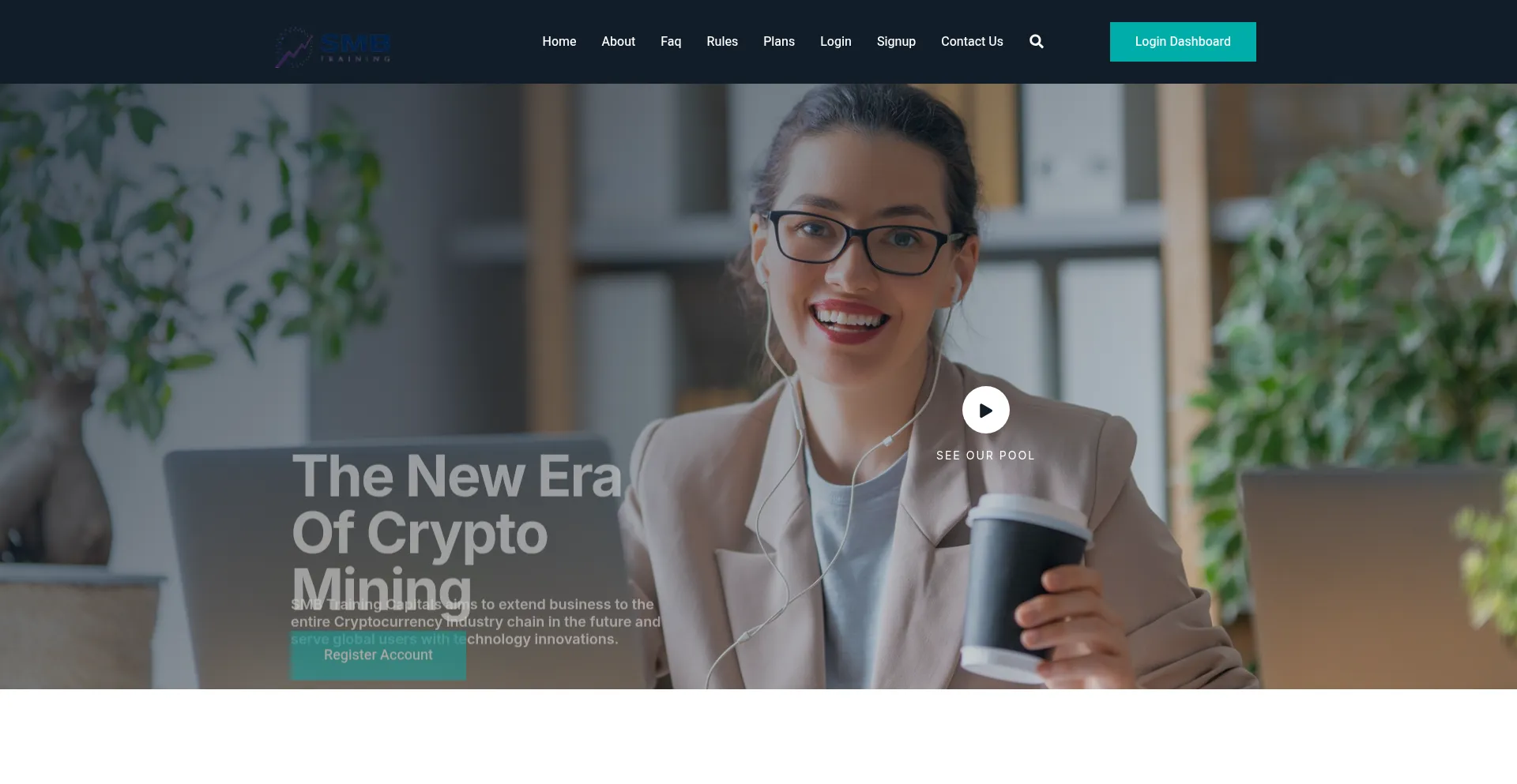 Website screenshot of Smbtrainingcapitals.live