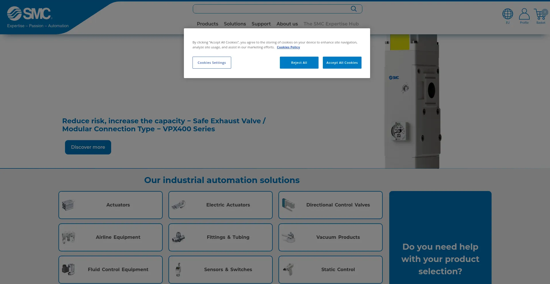 Website screenshot of Smceu.com
