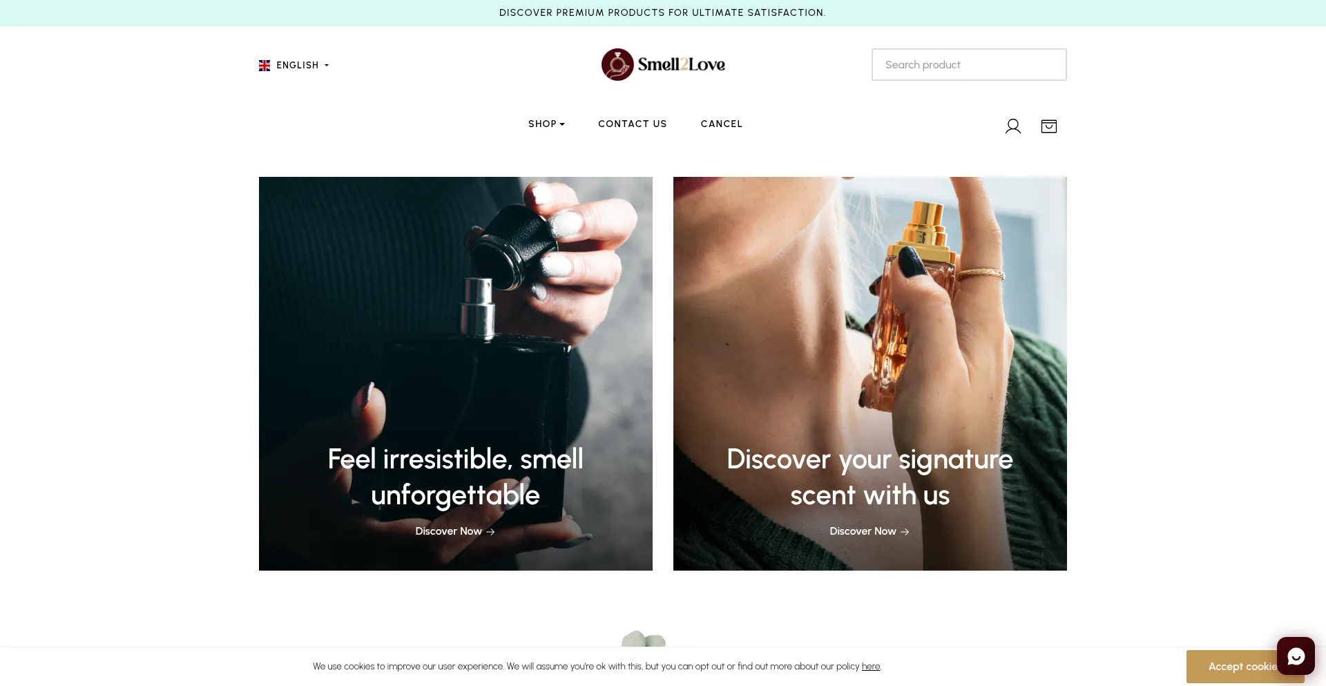Smell2love.com Screenshot
