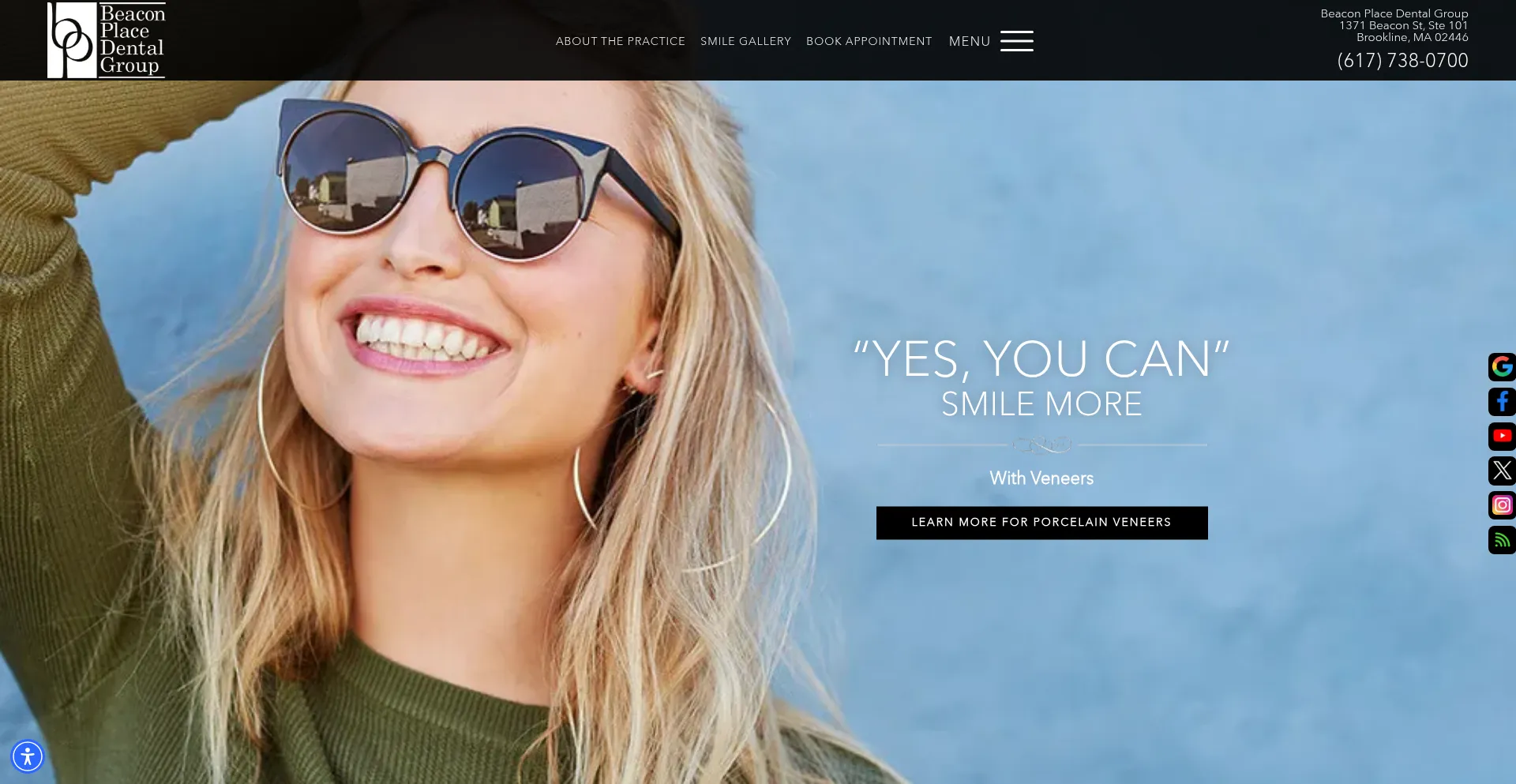 Website screenshot of Smilewellness.com
