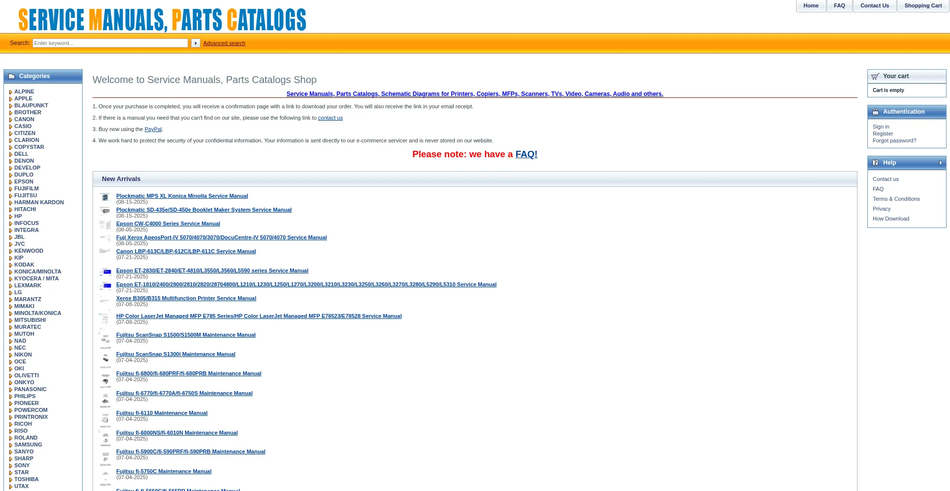 Smpcshop.com Screenshot